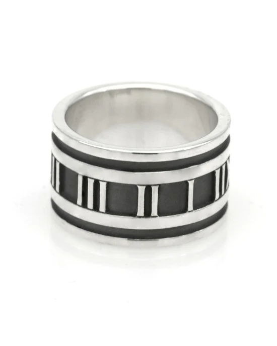 Tiffany & Co. Atlas Oxidized Band in Silver - Image 2