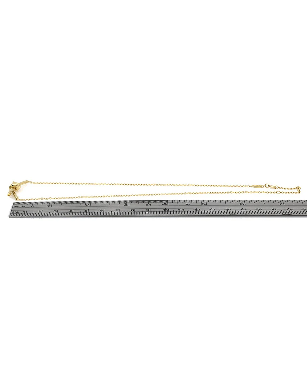 Tiffany & Co. Knot Pendant Chain Necklace - Image 3