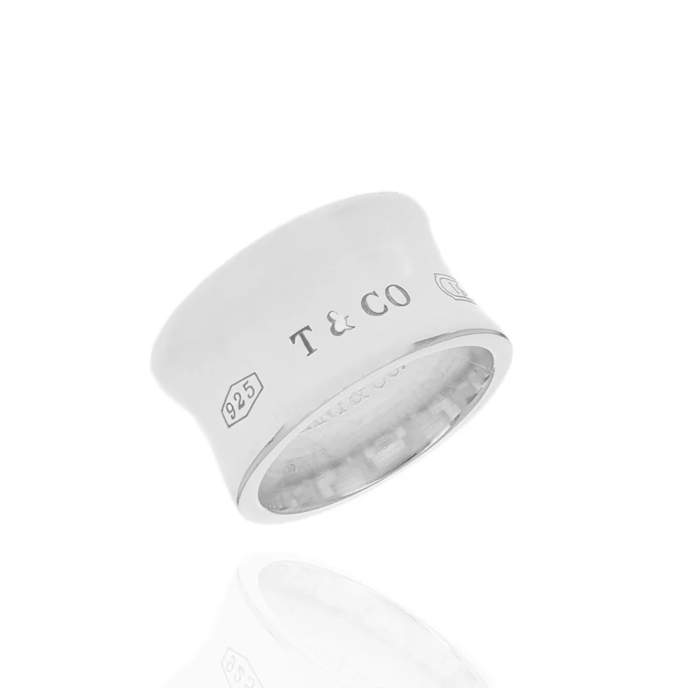 Tiffany & Co 1837 Wide Concave Band in Silver