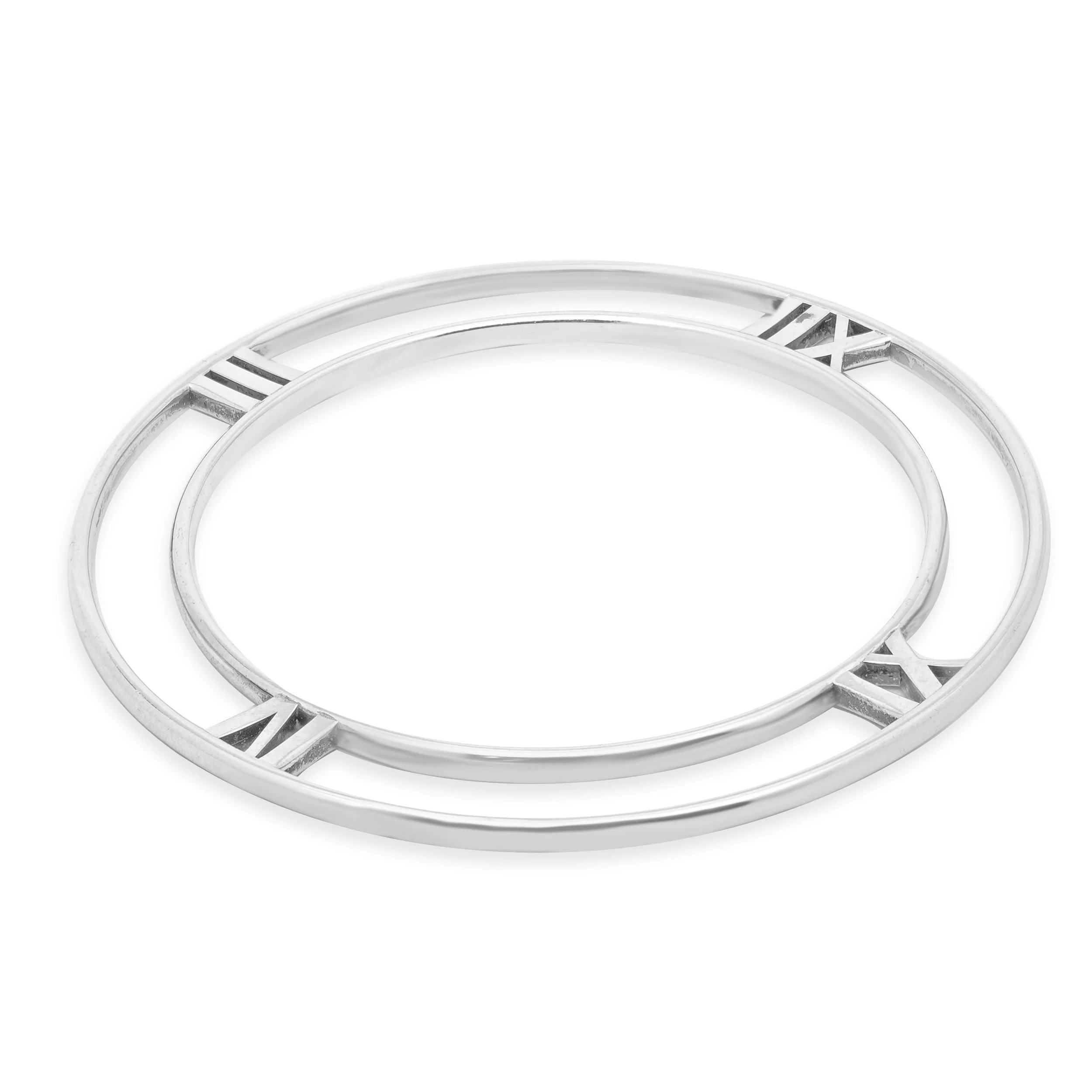 Tiffany & Co. Sterling Silver Atlas Circle Bangle - Image 3