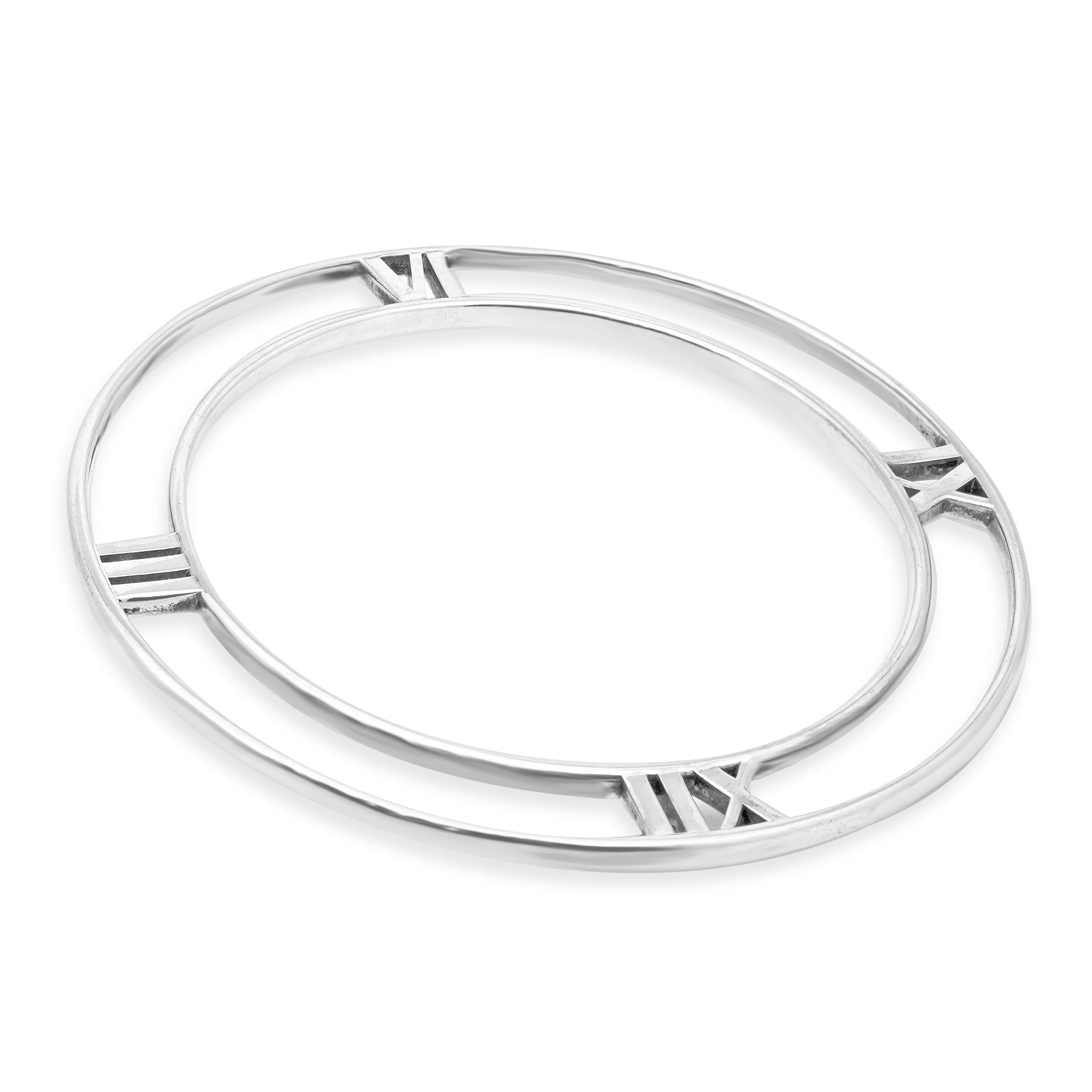 Tiffany & Co. Sterling Silver Atlas Circle Bangle - Image 4