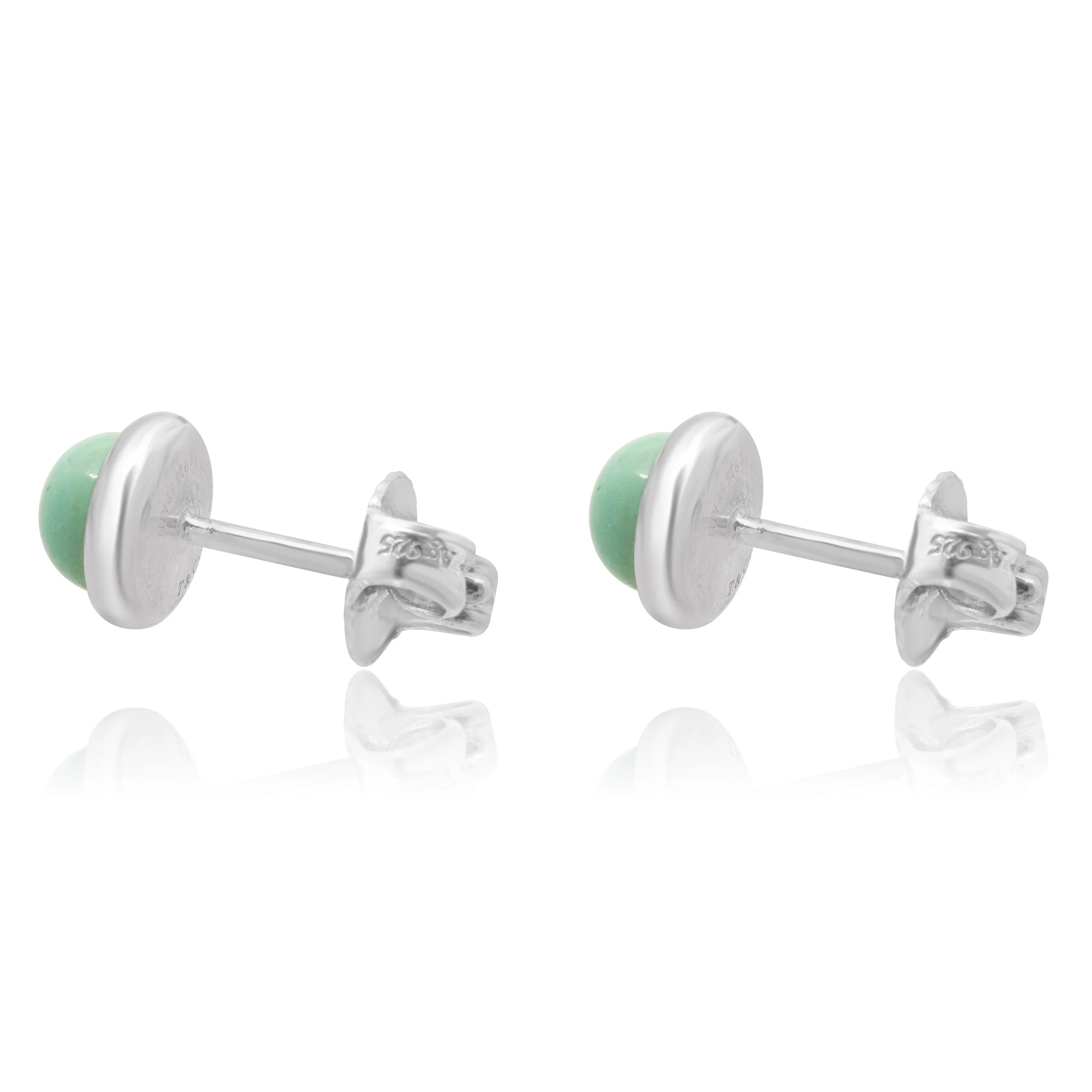 Tiffany & Co. Sterling Silver Elsa Peretti Color by the Yard Turquoise Earrings - Image 3