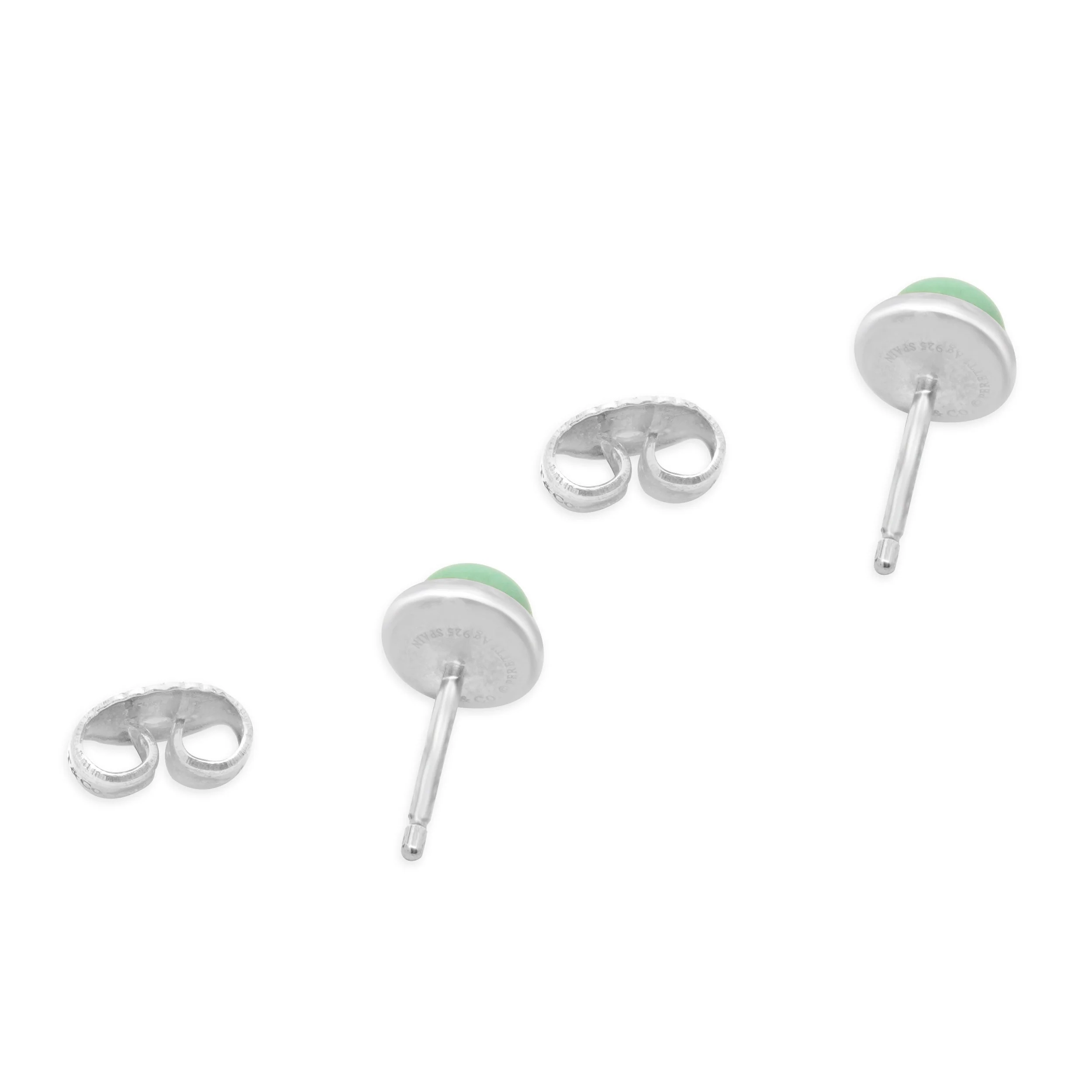 Tiffany & Co. Sterling Silver Elsa Peretti Color by the Yard Turquoise Earrings - Image 4