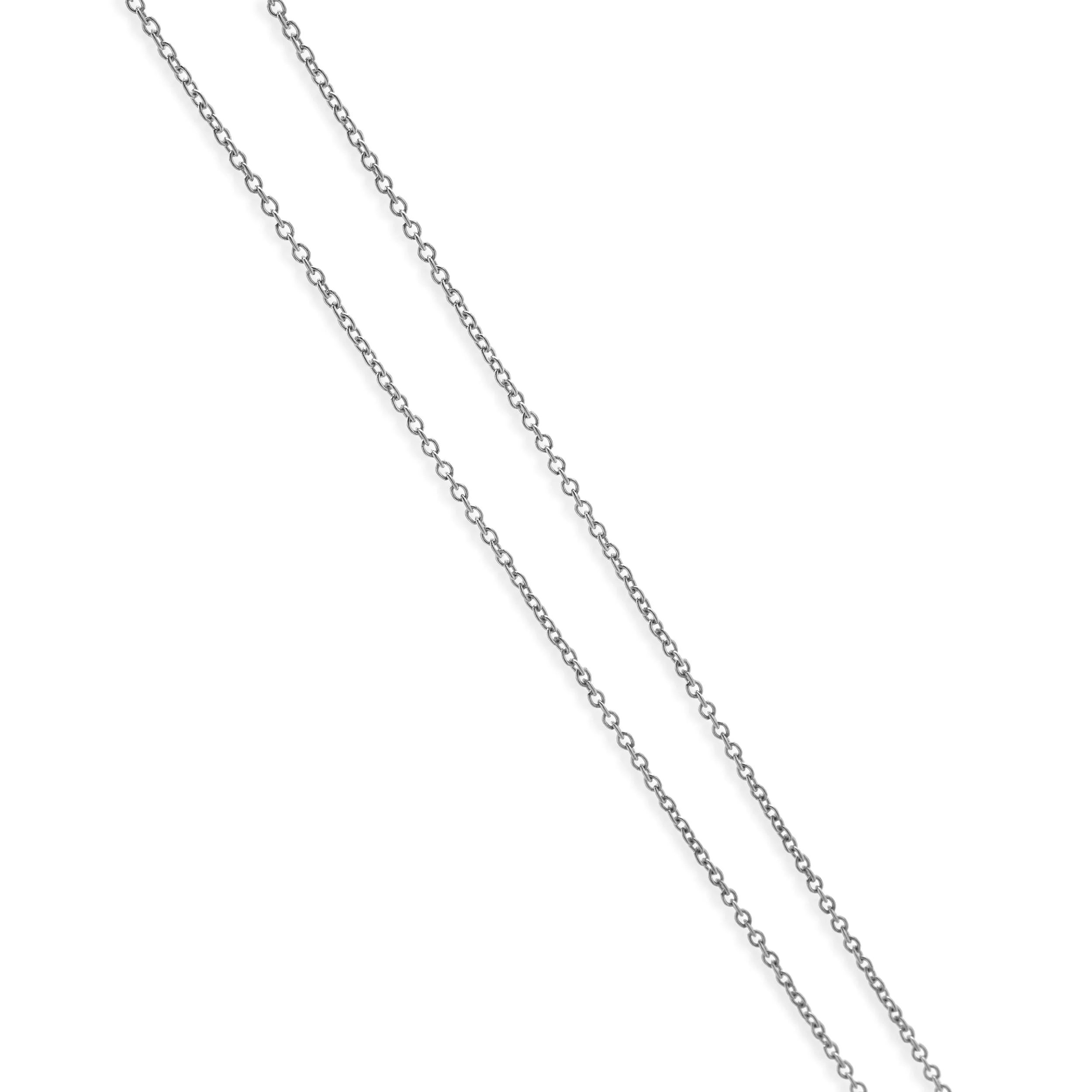 Tiffany & Co. Sterling Silver Enamel Beaded Heart Key Necklace - Image 3