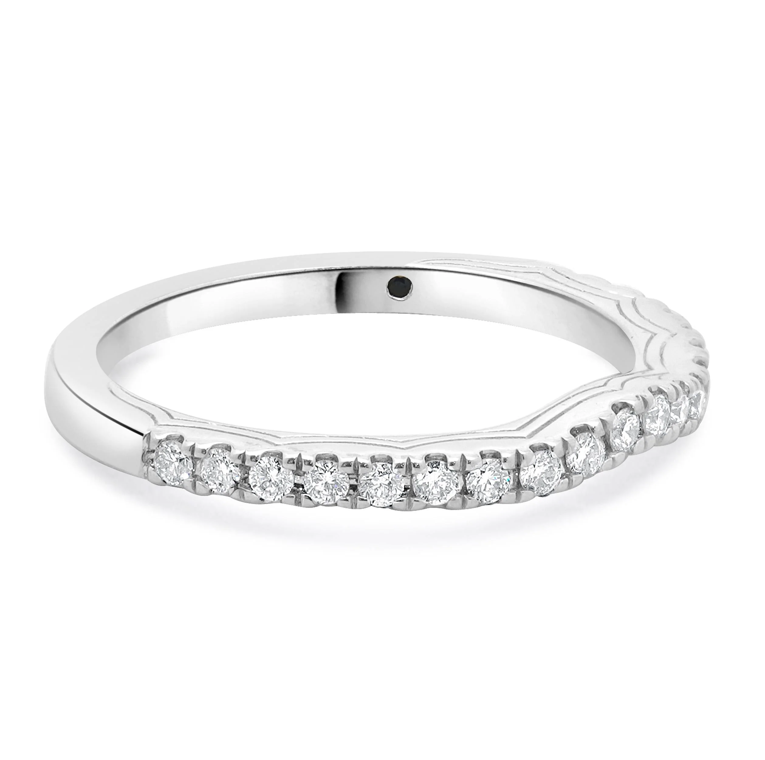 Vera Wang 14 Karat White Gold Contour Band - Image 2
