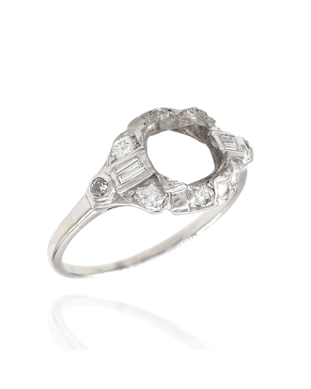 Vintage Diamond Ring Mounting in Gold