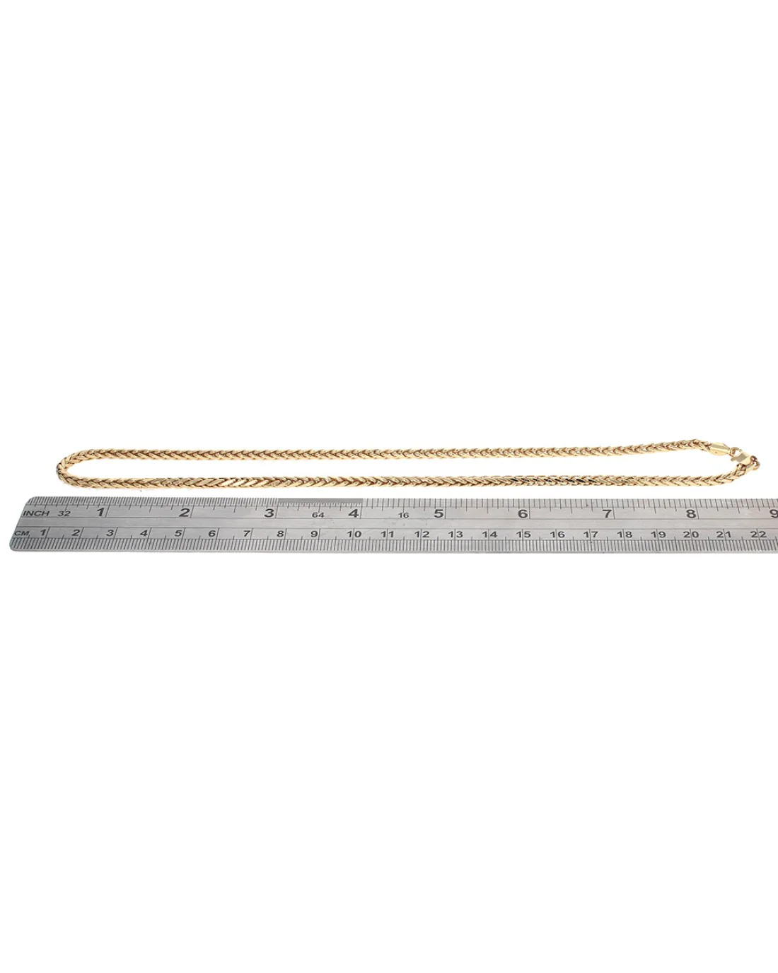 Wheat Chain Necklace in Gold - Image 3