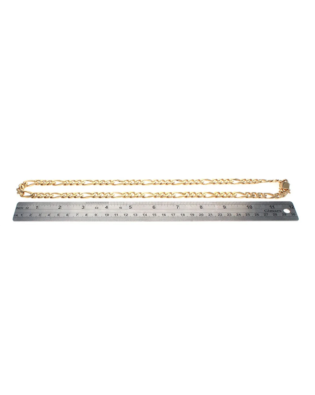 Wide Figaro Link Chain Necklace - Image 3
